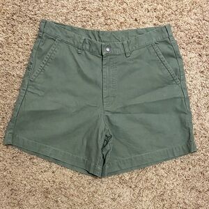 Patagonia Olive Green Stand Up Shorts